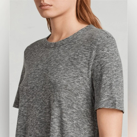 All Saints Women’s Rosa Flame Tee in Heather Grey Size S - Picture 5 of 16